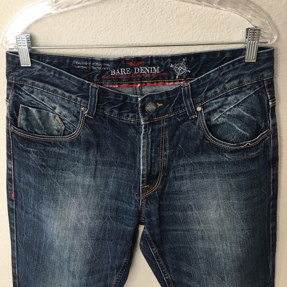 Bare Denim 91 Mens Jeans Low Waist Tapered Fit